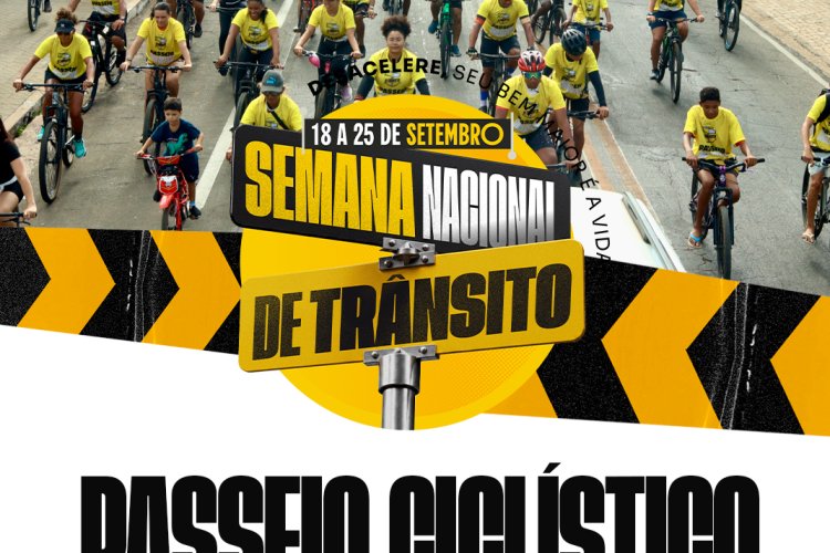 Semana Nacional do Trânsito: Passeio Ciclístico reúne centenas de pessoas e promove conscientização no trânsito em Floriano
