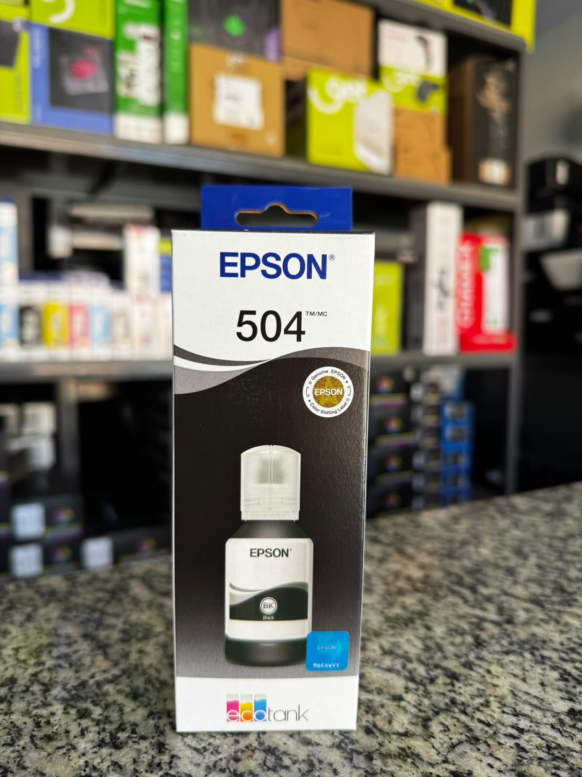 Refil de tinta Epson 504 Black (Preta)