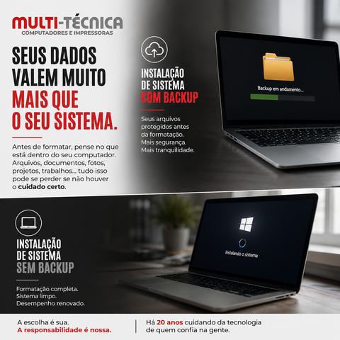 Instalação de sistema