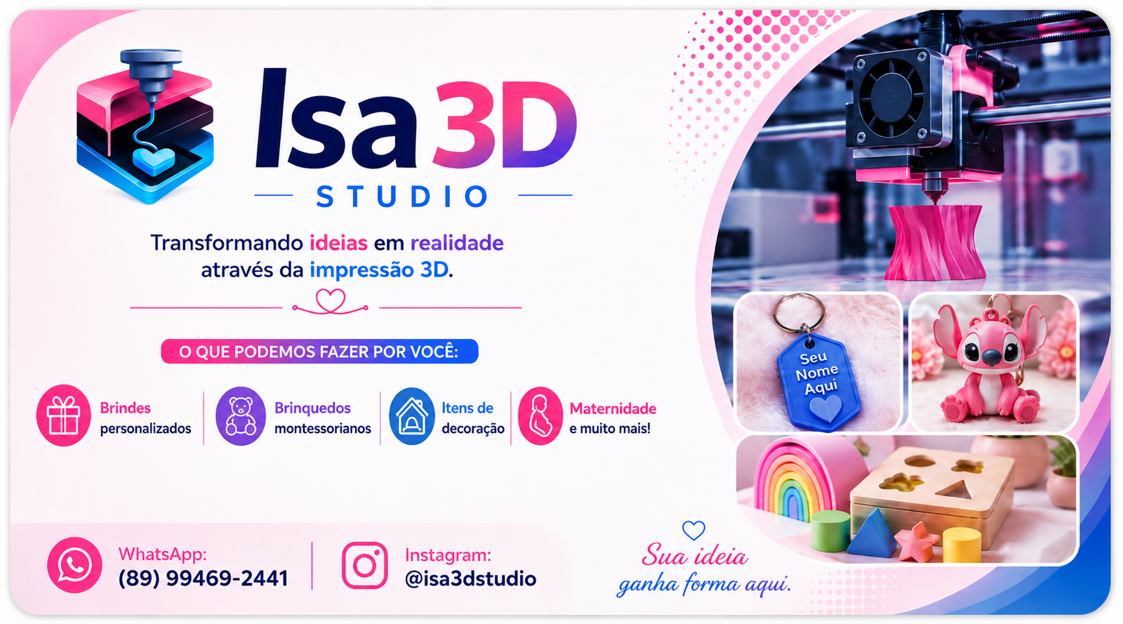 Impressão 3D e Personalizados
