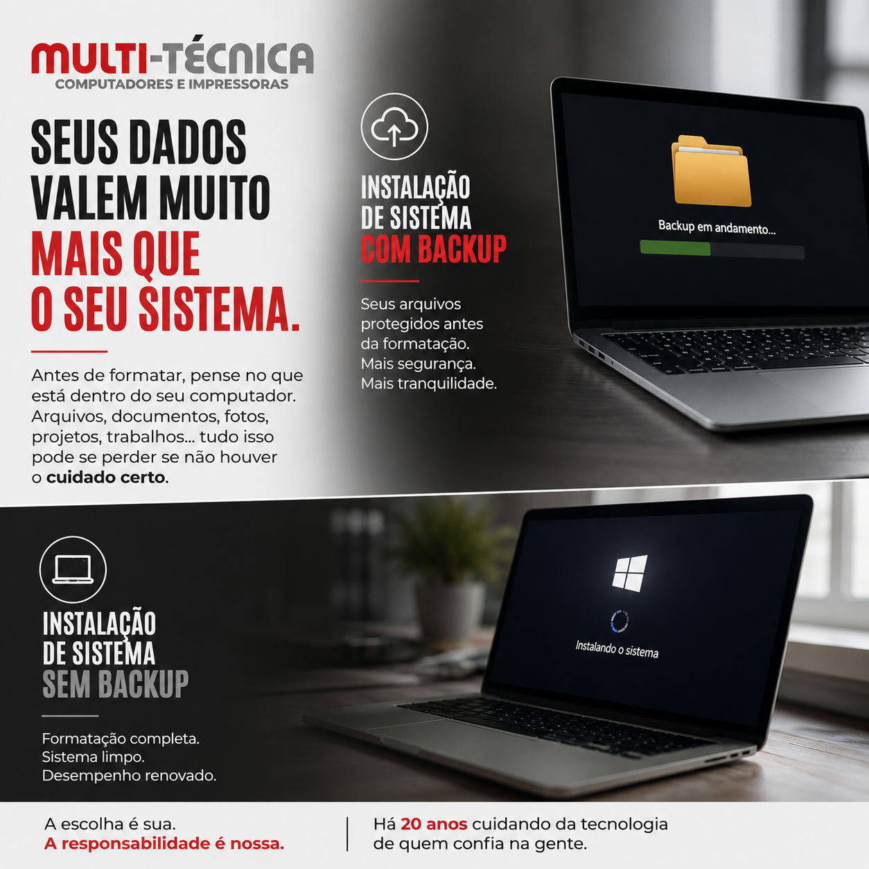 Instalação de sistema