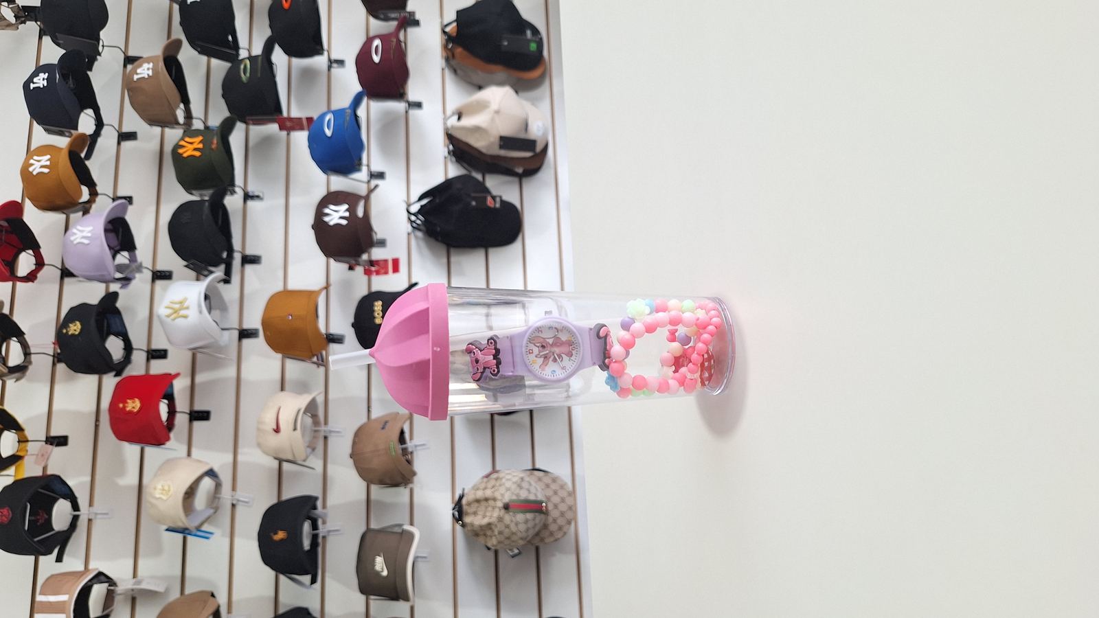 Copo + relógio + pulseira infantil
