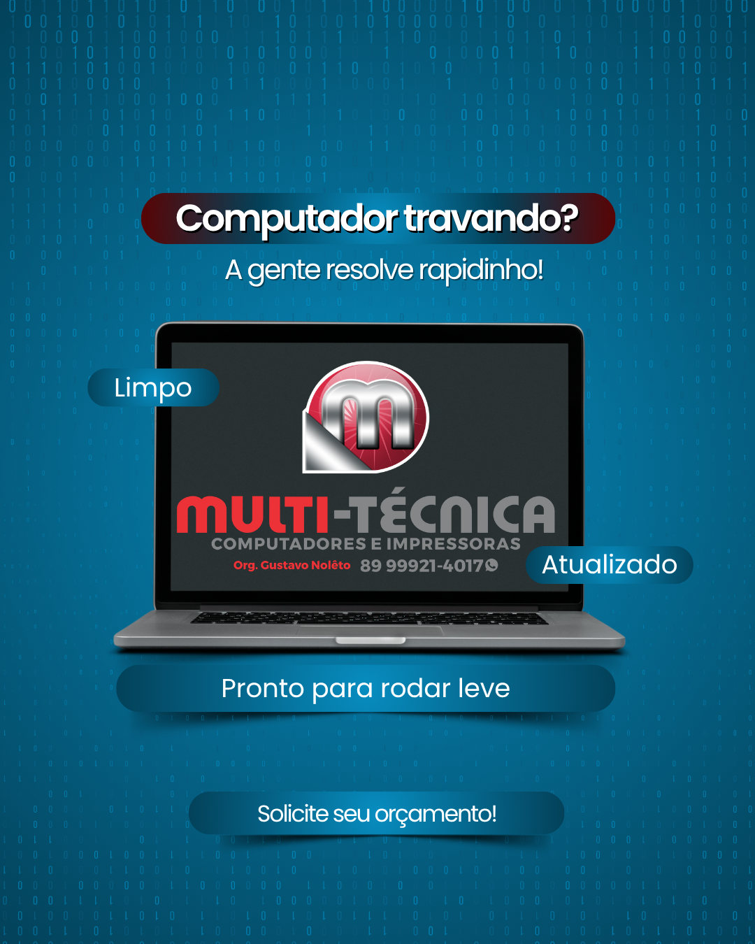 Manutenção de notebook/atualização de sistema operacional